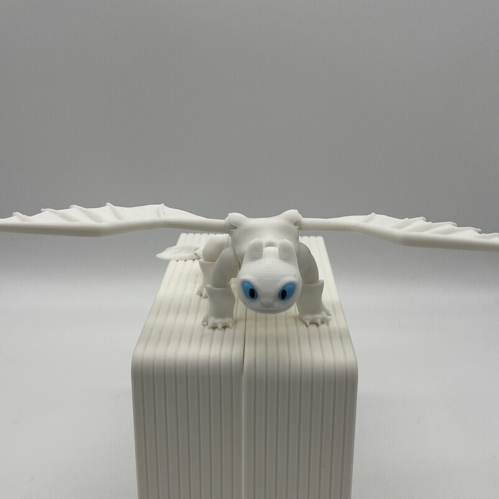 3D printed Articulated Lightfury Fidget Toy Fun Collectibl…